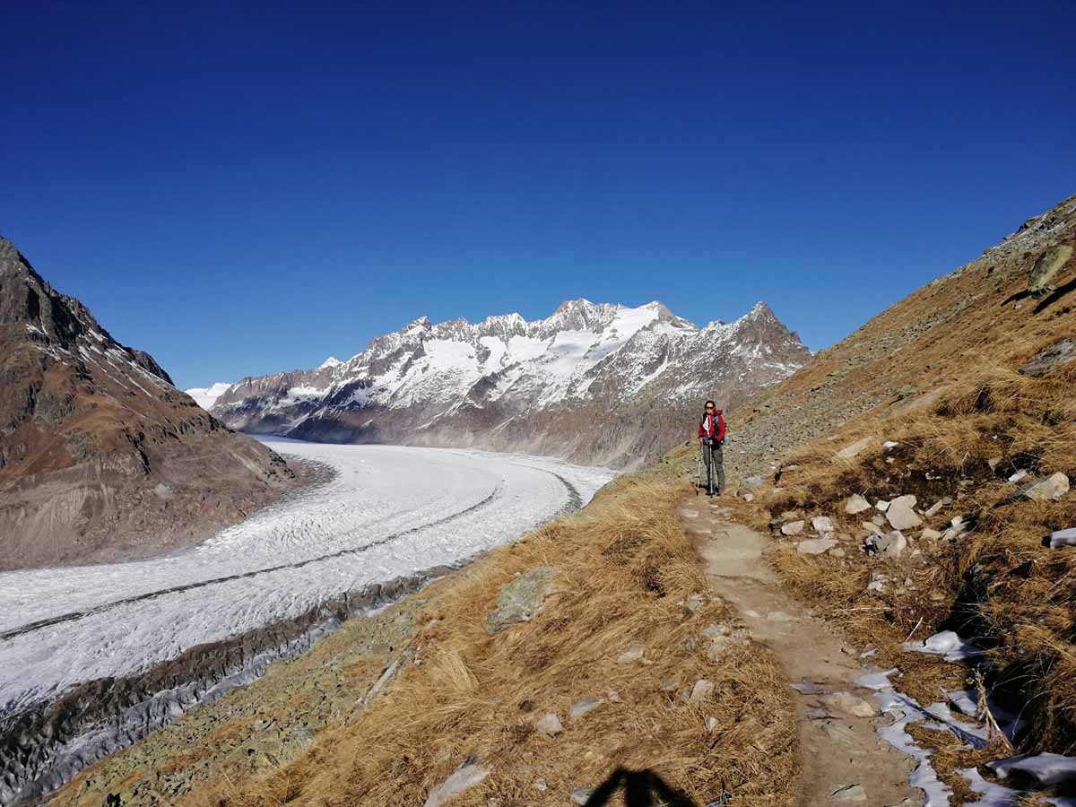 Panorama Trail along the Great Aletsch Glacier
